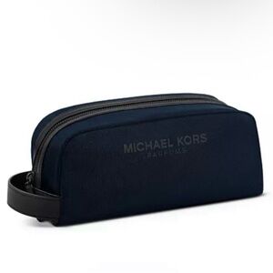 Michael Kors Navy and Black Men's Toiletry Kit